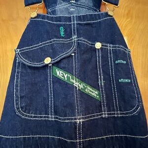 Blue Denim Overalls  by Key Imperial